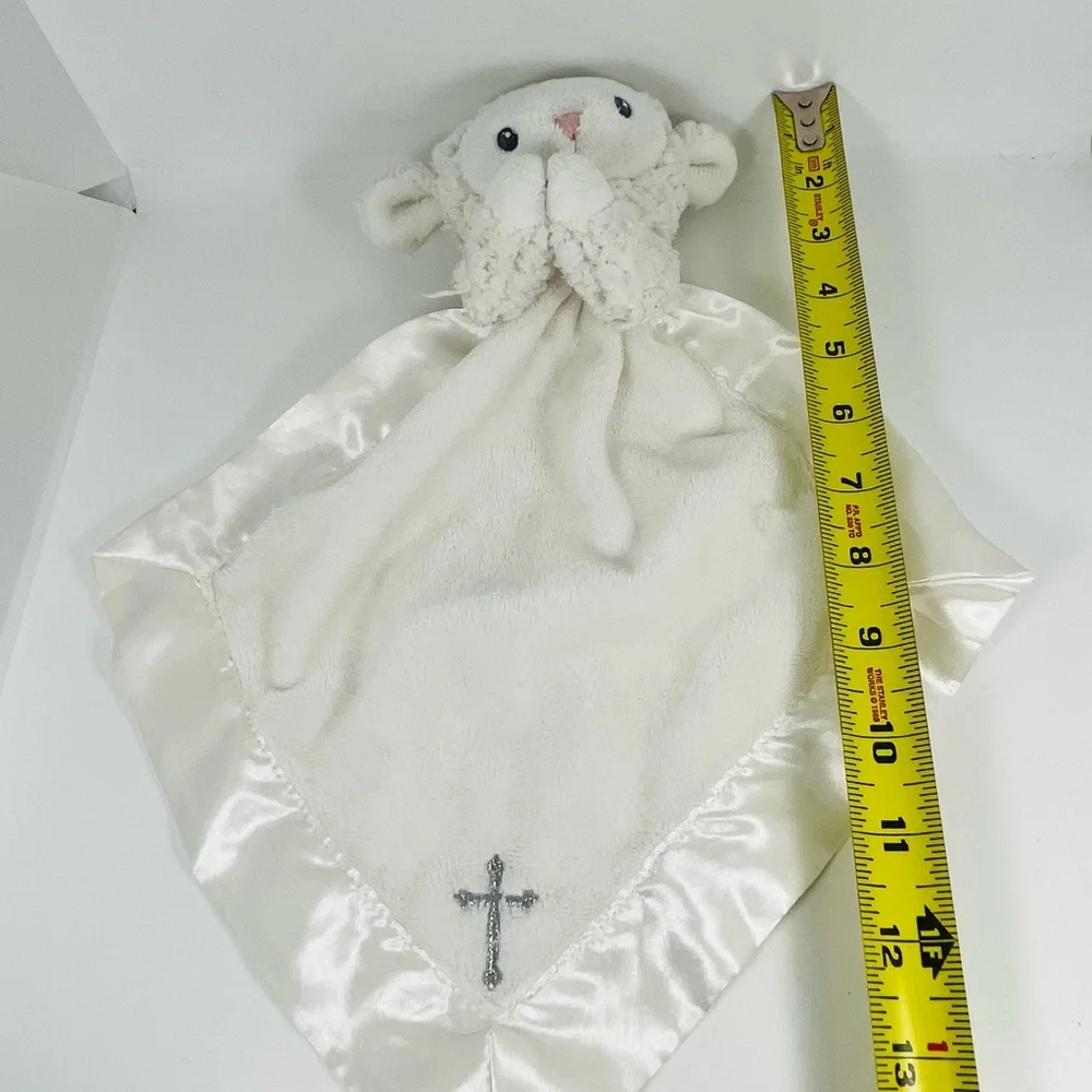 Baby Aspen lovey Bedtime Blessings Prayer Lamb sheep Rattle Security Blanket